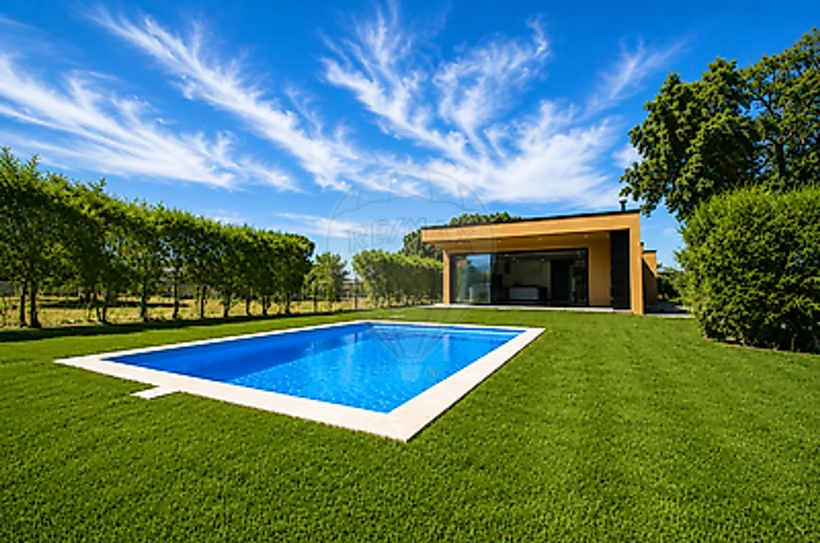 Fachada da moradia de luxo T5 no Golf do Montado, Palmela